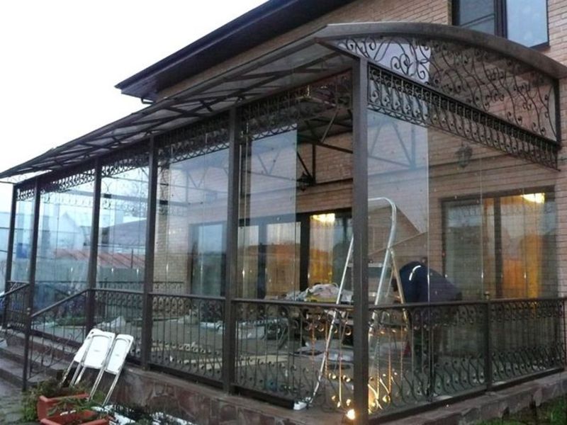 Пристроенная веранда из поликарбоната Пристроенная веранда