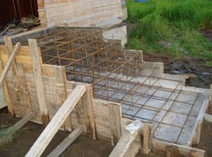 Фундамент под крыльцо